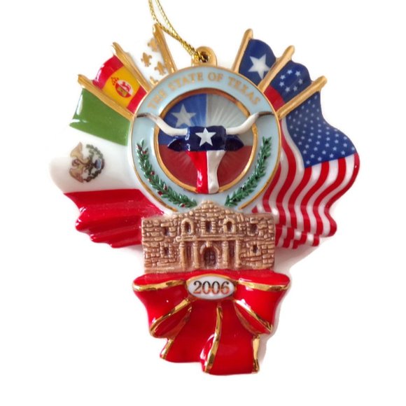 The First Annual Texas Pride Texas Ornament 2006 Danbury Mint ESC3055 - Picture 2 of 6